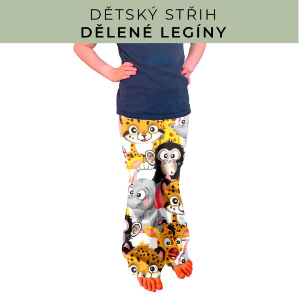 Dětský střih - Dělené legíny