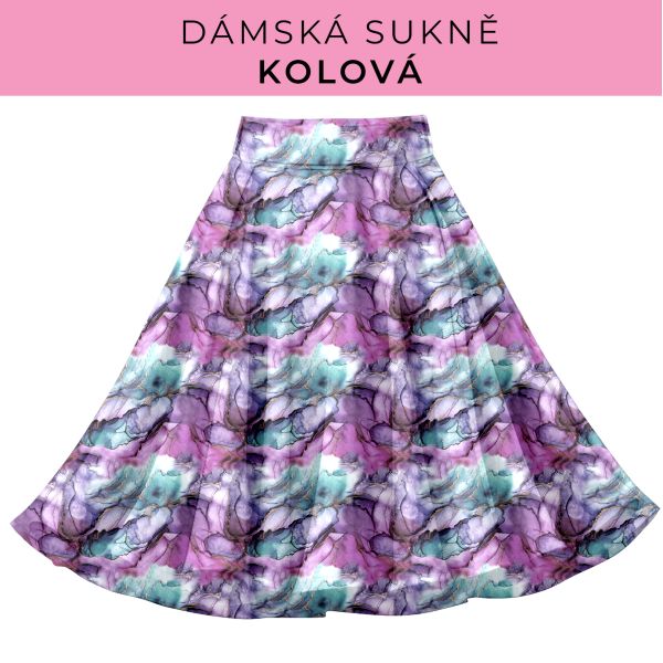DÁMSKÝ střih - Kolová sukně