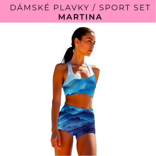 Dámský střih - plavky / sportovní set Martina