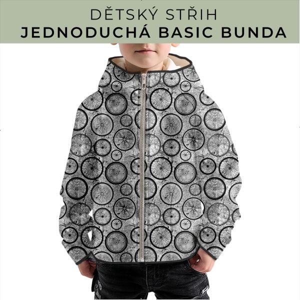 Dětský střih - jednoduchá dětská BASIC  bunda