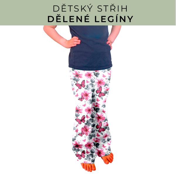 Dětský střih - Dělené legíny