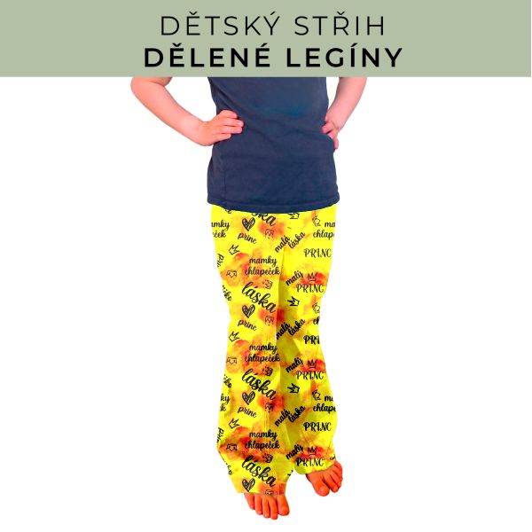 Dětský střih - Dělené legíny