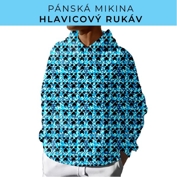 PÁNSKÝ střih - mikina s kapucí