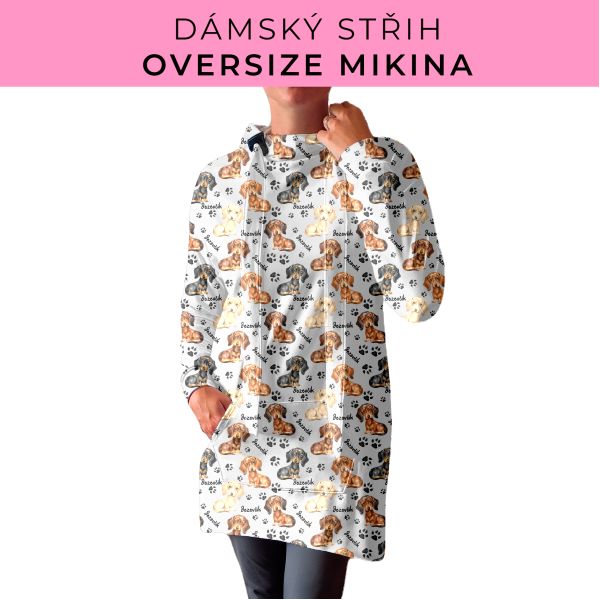DÁMSKÝ střih - Oversize mikina