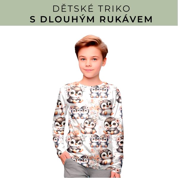DĚTSKÝ střih - triko dlouhý rukáv