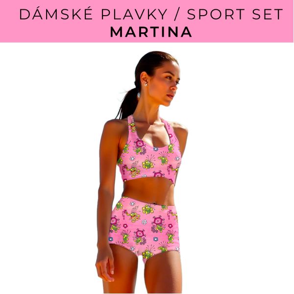 Dámský střih - plavky / sportovní set Martina