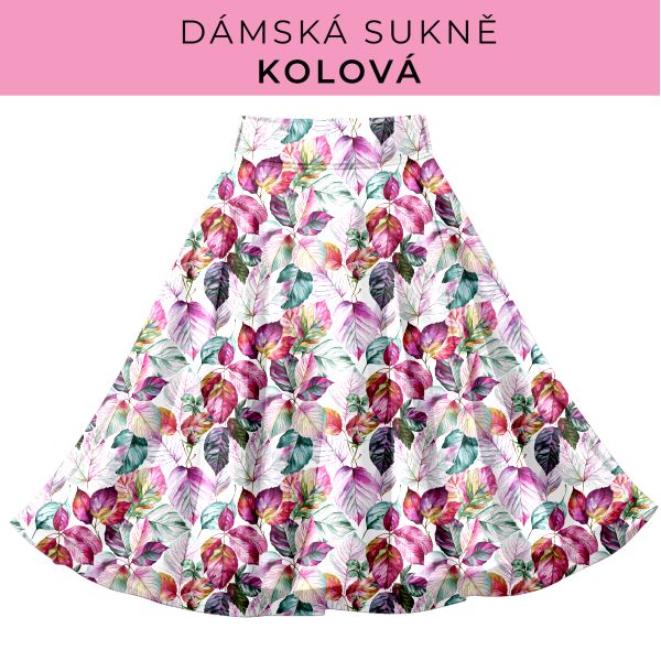 DÁMSKÝ střih - Kolová sukně