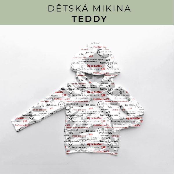 DĚTSKÝ střih - Mikina Teddy