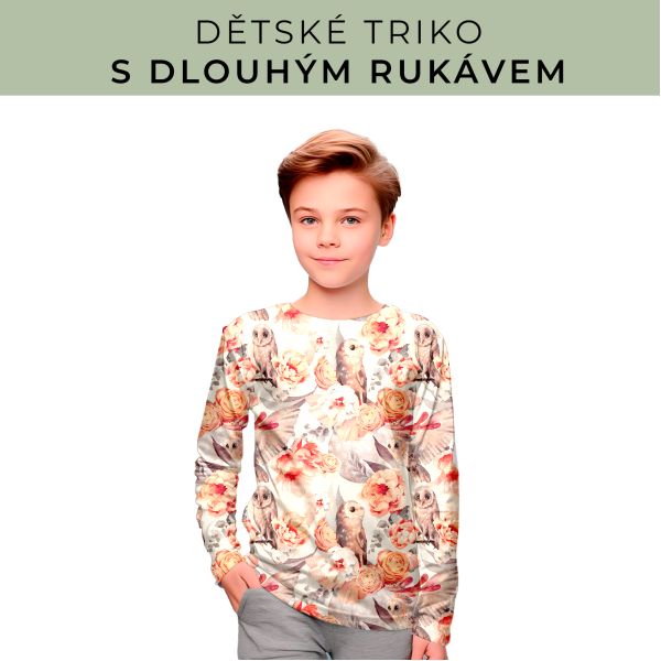 DĚTSKÝ střih - triko dlouhý rukáv