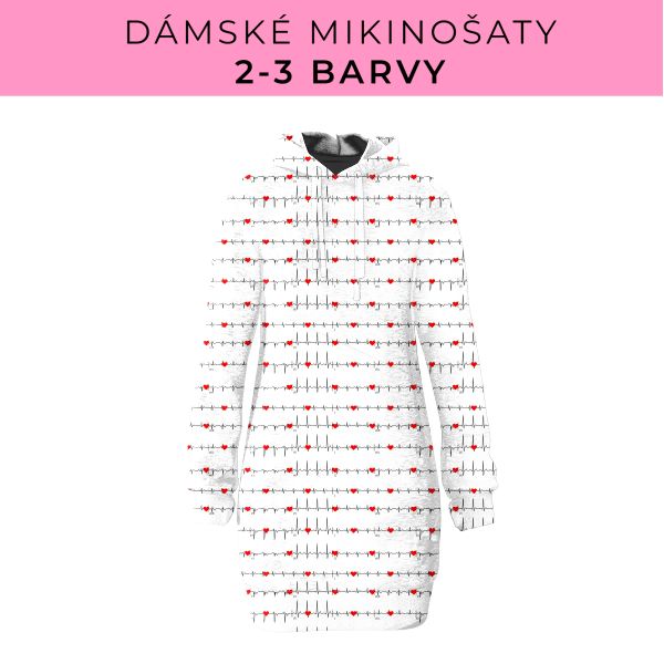 DÁMSKÝ střih - Mikinošaty 2-3 barvy