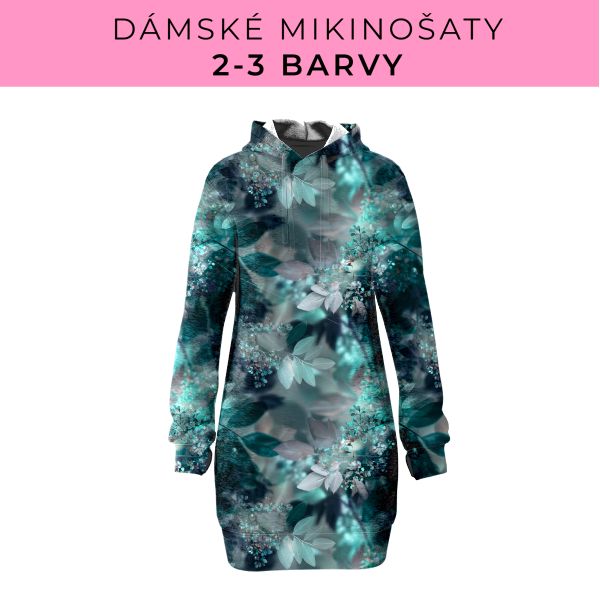 DÁMSKÝ střih - Mikinošaty 2-3 barvy