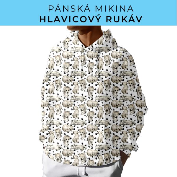 PÁNSKÝ střih - mikina s kapucí
