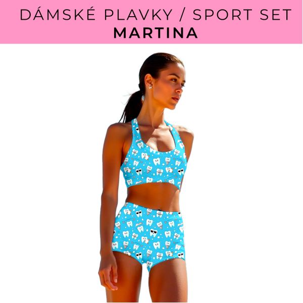 Dámský střih - plavky / sportovní set Martina