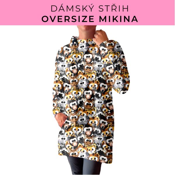 DÁMSKÝ střih - Oversize mikina