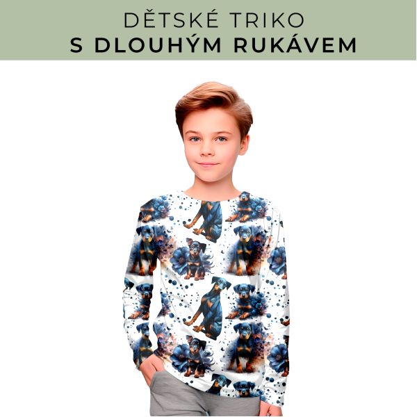 DĚTSKÝ střih - triko dlouhý rukáv