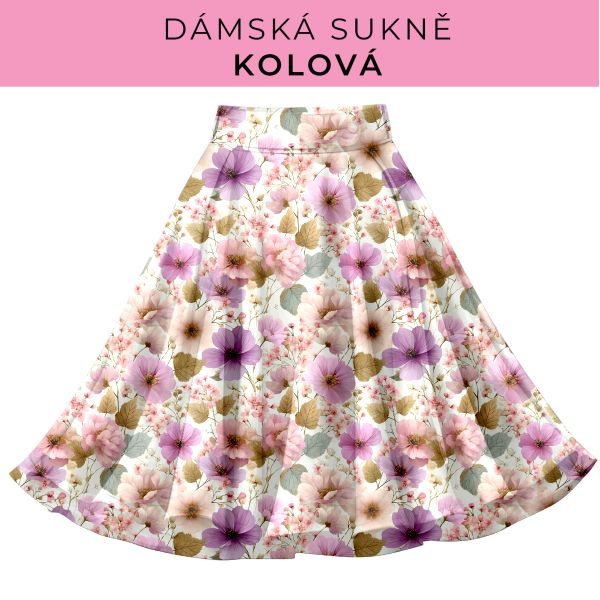 DÁMSKÝ střih - Kolová sukně