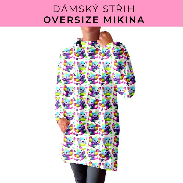 DÁMSKÝ střih - Oversize mikina