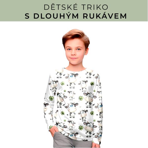DĚTSKÝ střih - triko dlouhý rukáv