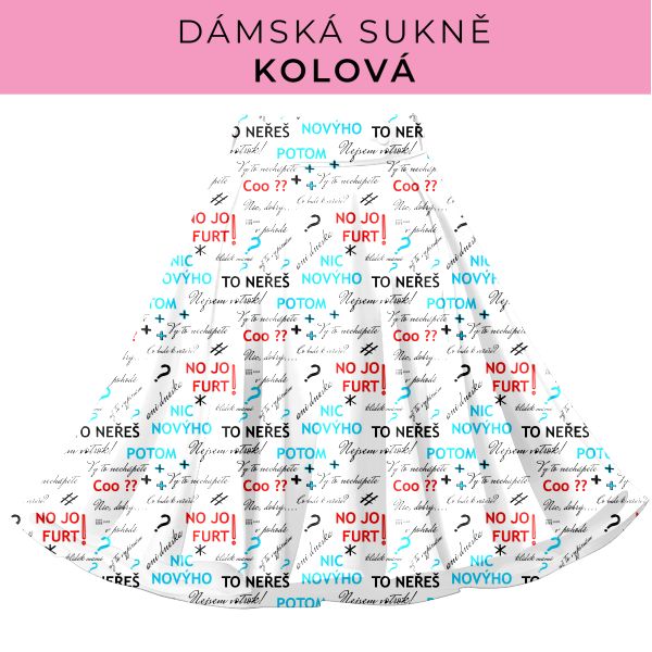 DÁMSKÝ střih - Kolová sukně