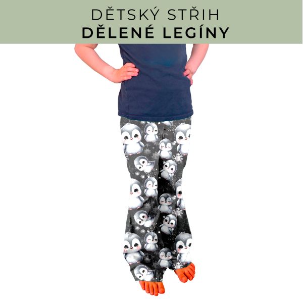 Dětský střih - Dělené legíny