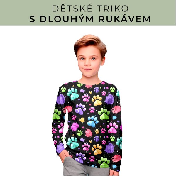 DĚTSKÝ střih - triko dlouhý rukáv