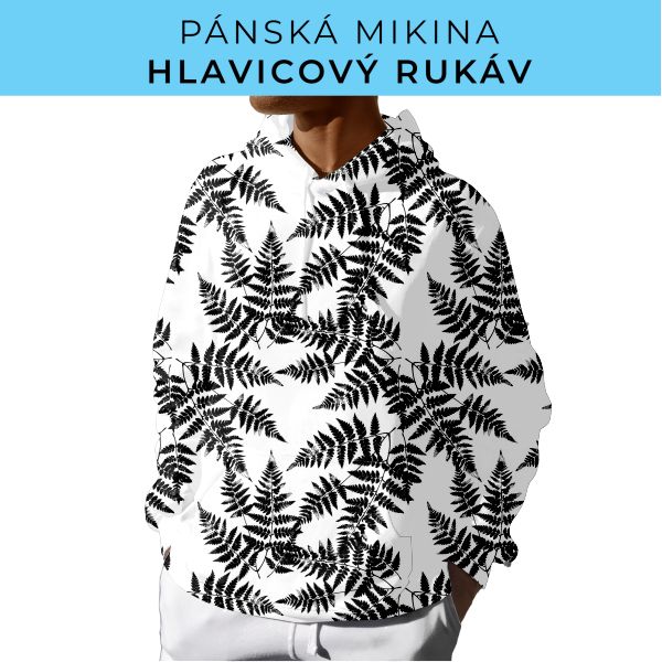 PÁNSKÝ střih - mikina s kapucí