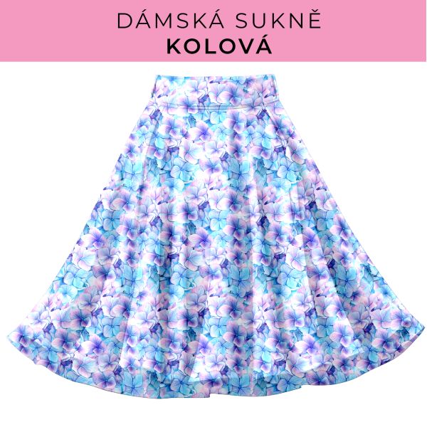 DÁMSKÝ střih - Kolová sukně