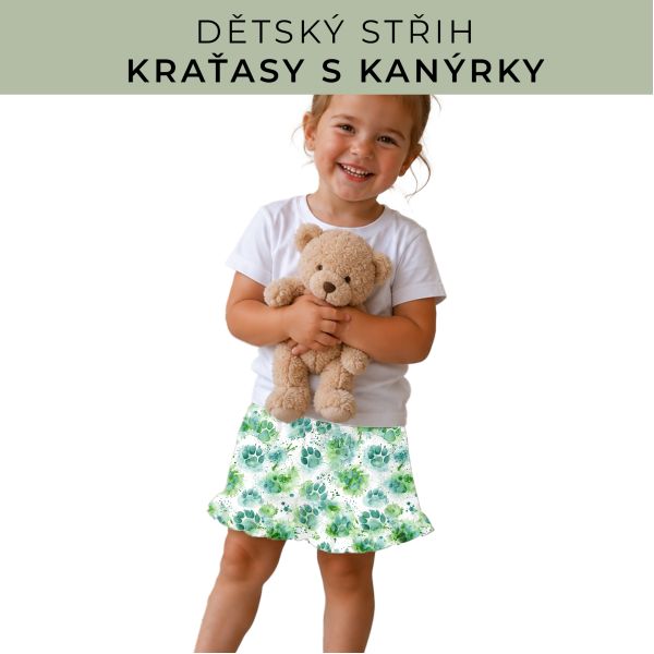 Dětský střih - Kraťásky s kanýrkem