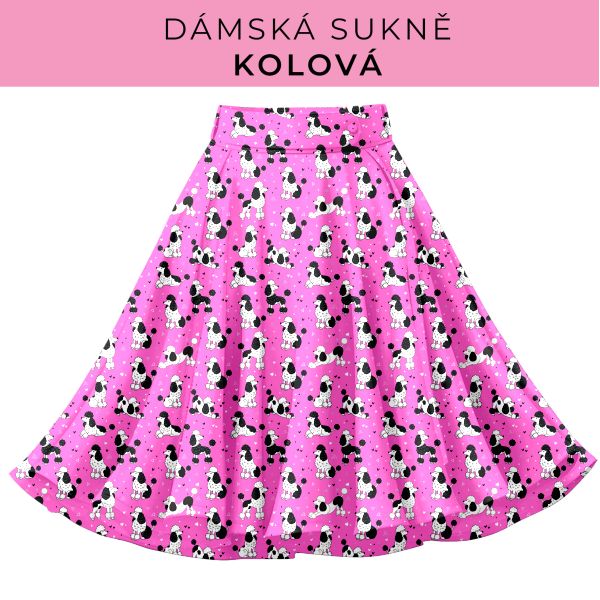 DÁMSKÝ střih - Kolová sukně