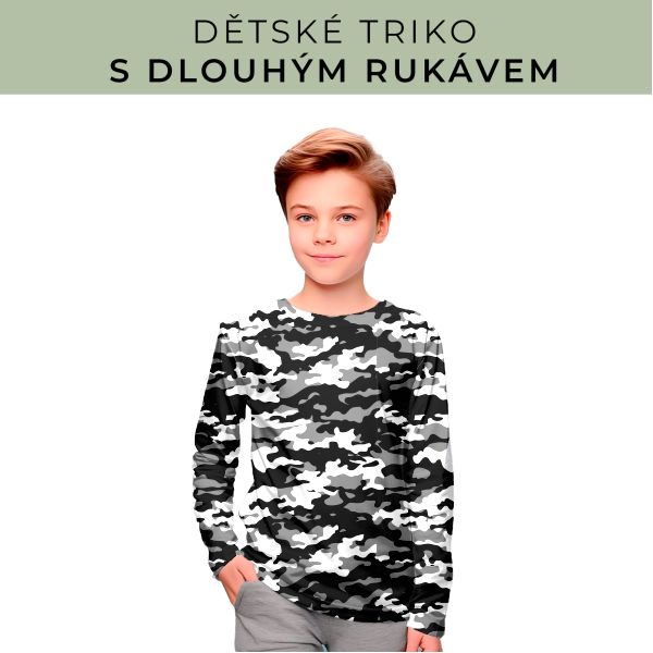 DĚTSKÝ střih - triko dlouhý rukáv