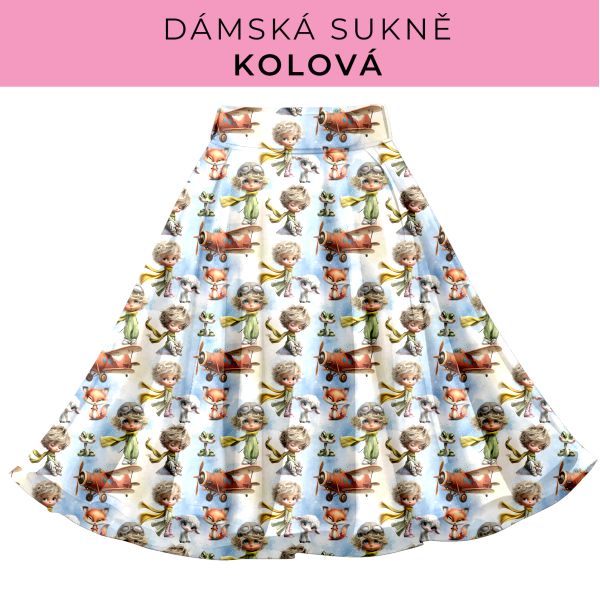 DÁMSKÝ střih - Kolová sukně
