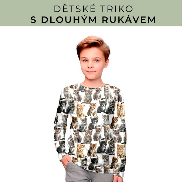 DĚTSKÝ střih - triko dlouhý rukáv
