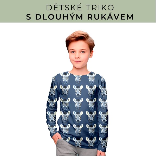 DĚTSKÝ střih - triko dlouhý rukáv