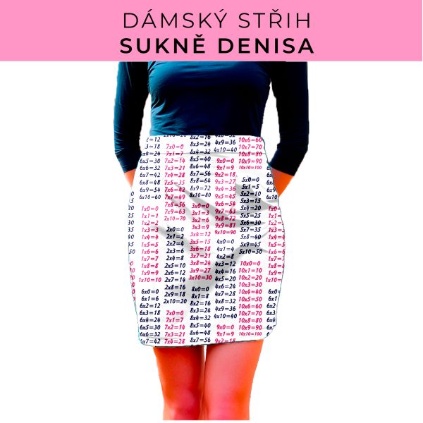 Dámský střih - Dámská sukně Denisa