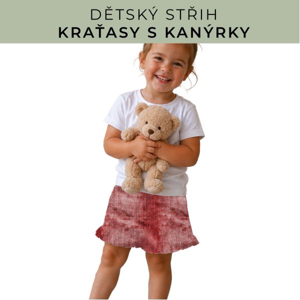 Dětský střih - Kraťásky s kanýrkem