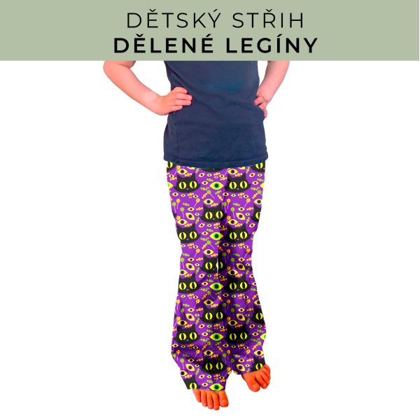Dětský střih - Dělené legíny