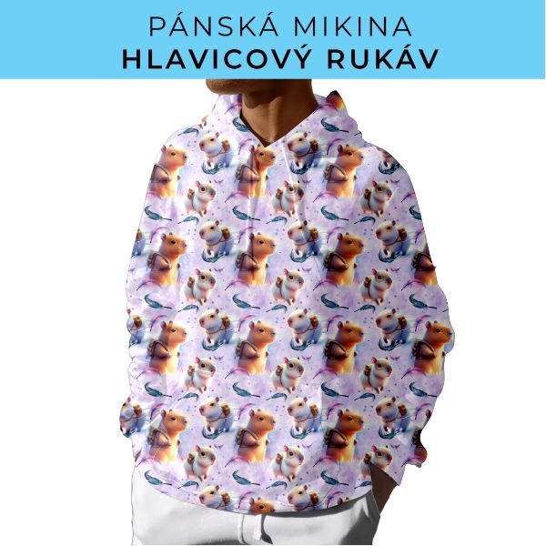 PÁNSKÝ střih - mikina s kapucí