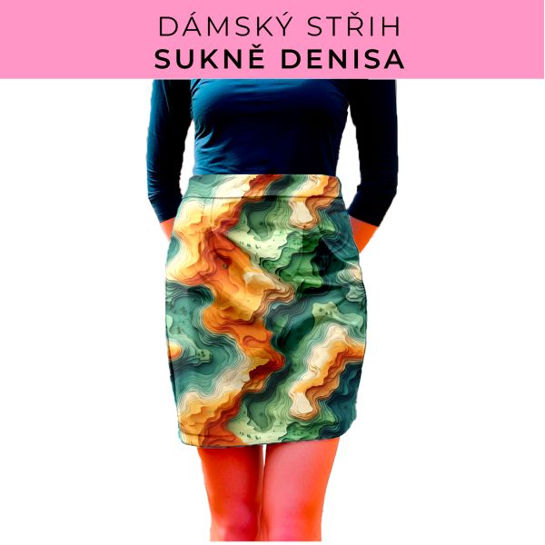 Dámský střih - Dámská sukně Denisa