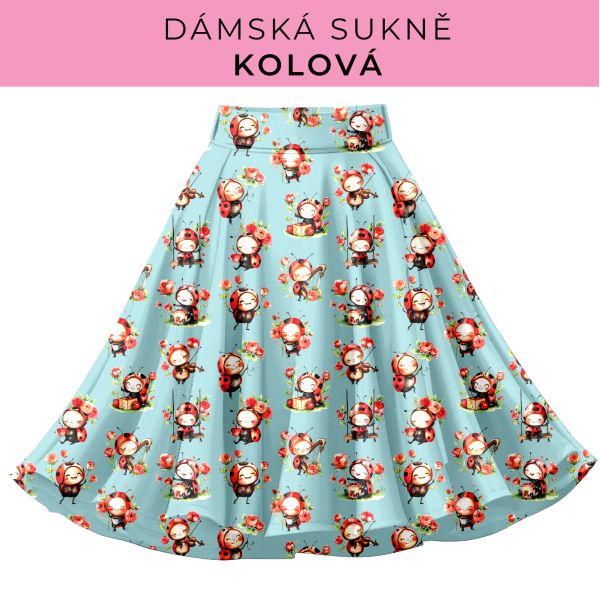 DÁMSKÝ střih - Kolová sukně