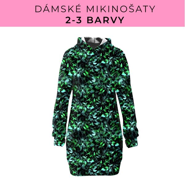 DÁMSKÝ střih - Mikinošaty 2-3 barvy