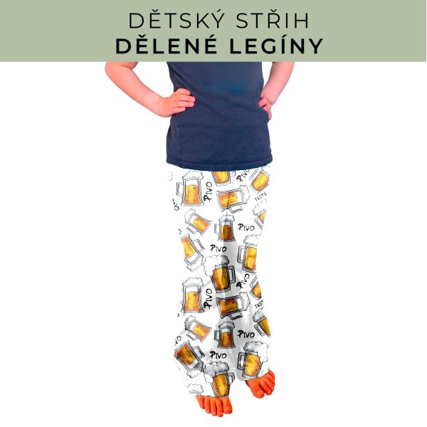 Dětský střih - Dělené legíny