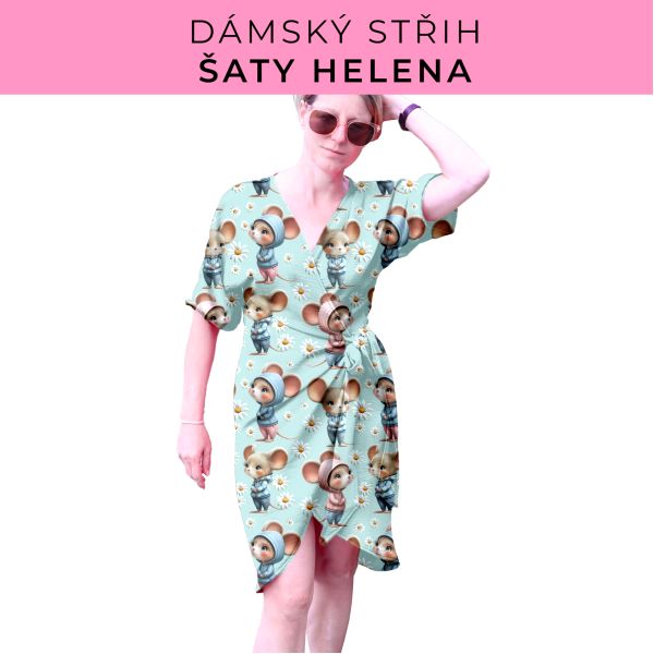 Dámský střih na šaty  Helena