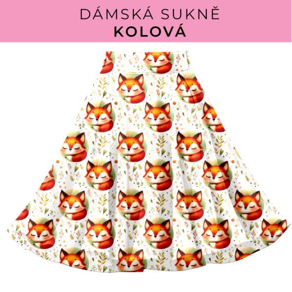 DÁMSKÝ střih - Kolová sukně
