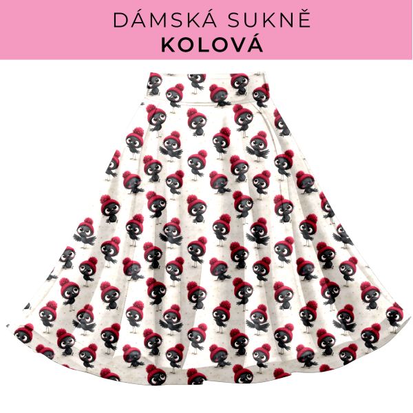 DÁMSKÝ střih - Kolová sukně