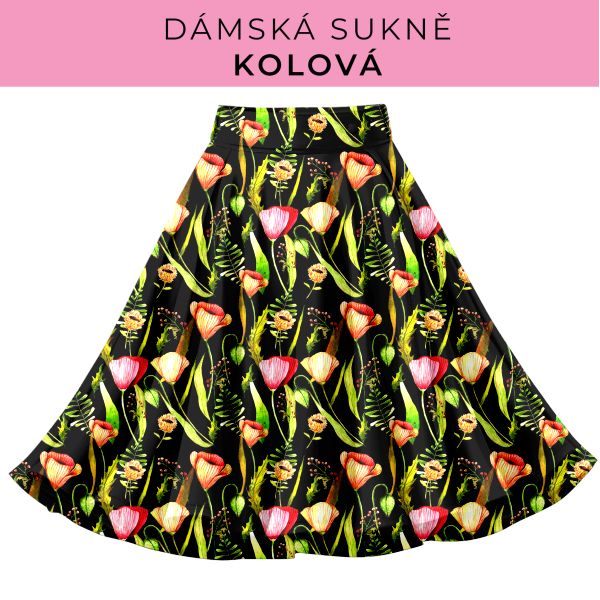 DÁMSKÝ střih - Kolová sukně