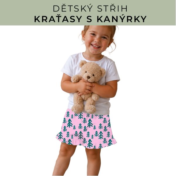 Dětský střih - Kraťásky s kanýrkem