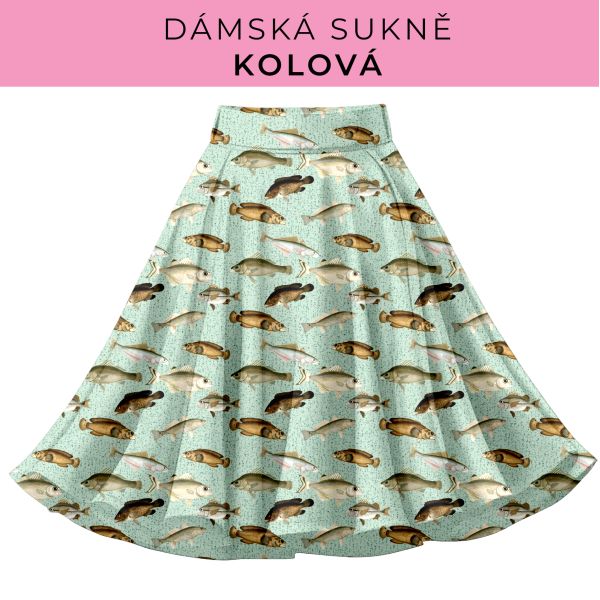 DÁMSKÝ střih - Kolová sukně
