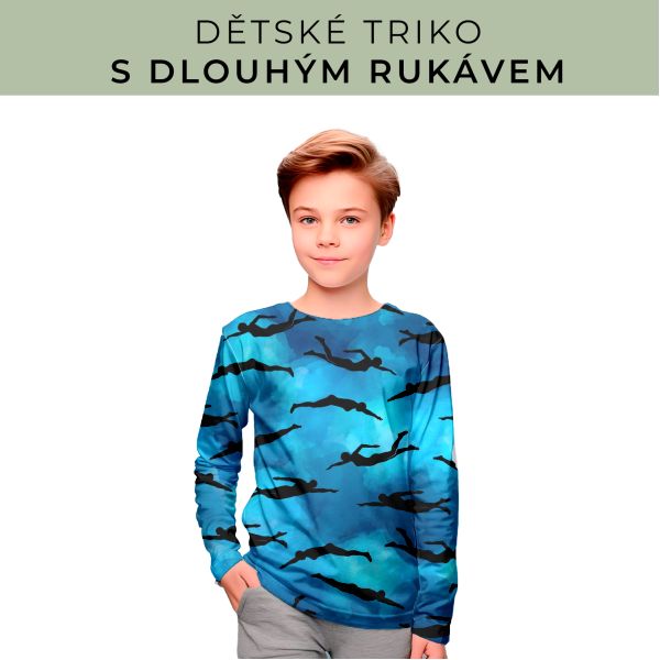 DĚTSKÝ střih - triko dlouhý rukáv