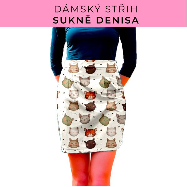 Dámský střih - Dámská sukně Denisa