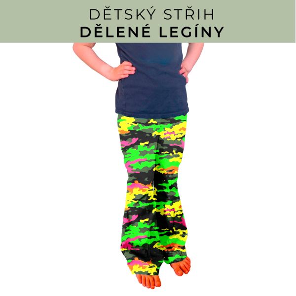 Dětský střih - Dělené legíny
